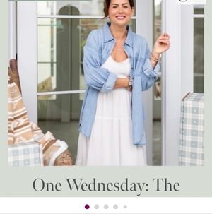 One Wednesday Jilly box Blue Denim Shirt